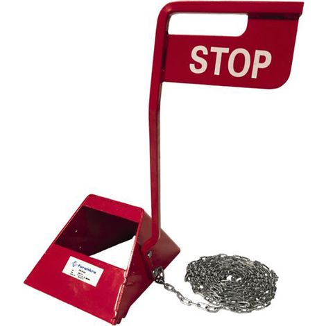 10 Cales roue acier avec panneau STOP - Hauteur 0.62m - CR-250/10