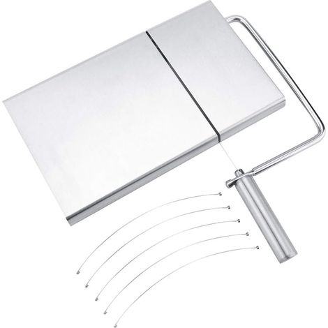 Fromage Trancheur En Acier Inoxydable Coupe-Fil En Acier Inoxydable Fromage Trancheur Couteau à Beurre Couteau Serving Board Home Cuisine Outil De Coupe (1/5)