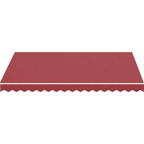 Auvent rouge 300 x 250 cm en polyester – Protection solaire pour jardin, terrasse et extérieur, durable (1/5)