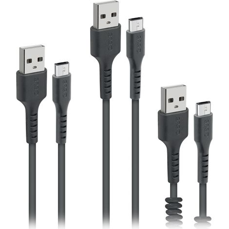 SBS TEKITMICRO3IN1K cavo USB USB 2.0 0,5 m USB A Micro-USB B Nero (1/3)