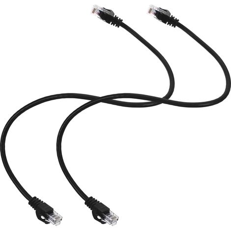 Lot de 2 câbles Ethernet non blindés pour ordinateur, destinés à un (1/5)