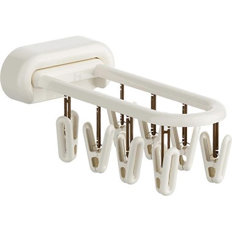Cintre en plastique imperméable et flexible, idéal pour la salle de bain ou le balcon, multicolore (1/4)