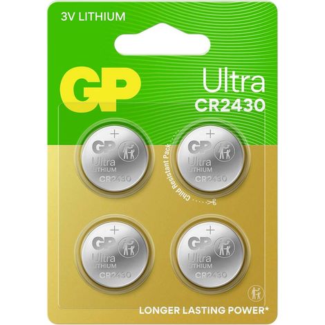 GP Batteria a bottone CR 2430 3 V 4 pz. 275 mAh Litio Ultra (1/3)