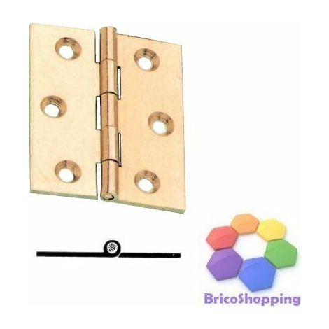 CERNIERA OTTONE FRESATA PIANA A FILO mm 30 40 50 60 70 MOBILI ARMADI ANTE - Taglia: A (1/2)