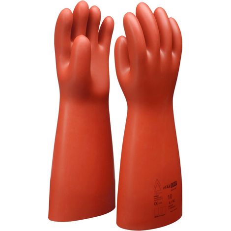 Elektriker-Schutzhandschuh mit mechanischem Schutz, Größe 12, Klasse 1, rot (1/5)