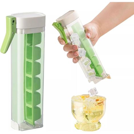 à glaçons 6 cellules une main avec couvercle libération facile, design (1/5)