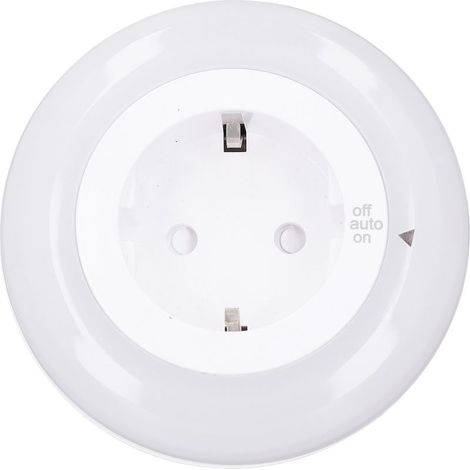 Veilleuse LED à intensité variable avec convertisseur de prise, interrupteur rotatif, 3 modes de réglage, veilleuse dans le mur, pour chambre à coucher et salle de bain (1/5)
