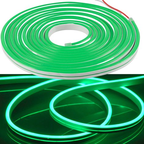 Ruban LED néon flexible 24V 5m vert IP65 Polux extérieur (1/5)