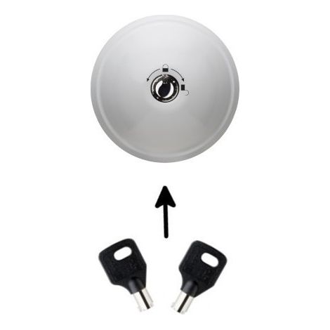 Serrure antivol utilitaire MERONI UFO3 Smart Duo (1 serrure) Couleur - Blanc (1/5)