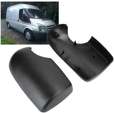 2 pièces couvercle de rétroviseur rétroviseurs latéraux de secours capuchon adapté pour FORD TRANSIT MK6 MK7 2000 2001 2002 2003 2004 2005 2006 2007 2008 2009 2010 2011 2012 2013 (1/5)