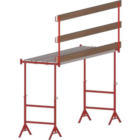 Matisère – Échafaudage télescopique 1.20 à 2.20m – Hauteur de travail 3.21 à 4.21m – Charge maximale 1800kg – Montage sans outils (1/5)