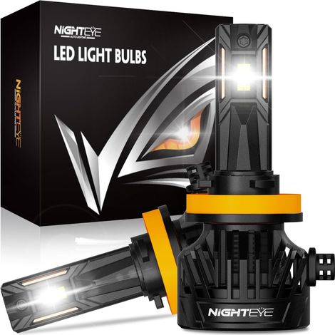 H11 LED Headlight Bulb, 34000LM, 130W, Pack of 2 (1/5)