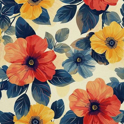 Tela decorativa para exteriores Oxford - Motivo floral I DX5528 (1/5)