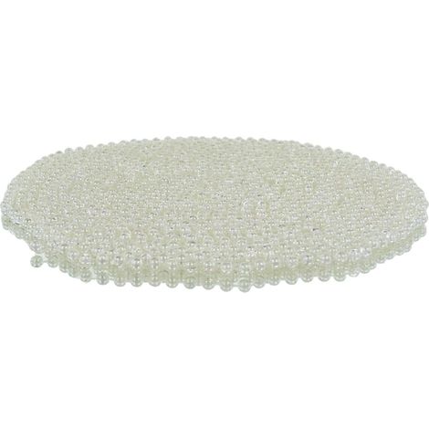 Kaemingk Perlenkette Creme-Transparent irisierend Ø 8 mm 10 Meter - Kunststoff (1/2)