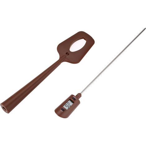 Termómetro Digital de Chocolate - Portable Kitchen Cooking & Candy Spatula Temperatura Lector y Agitador en Uno, Silicona de Grado Alimenticio, Suministros de Navidad (1/5)