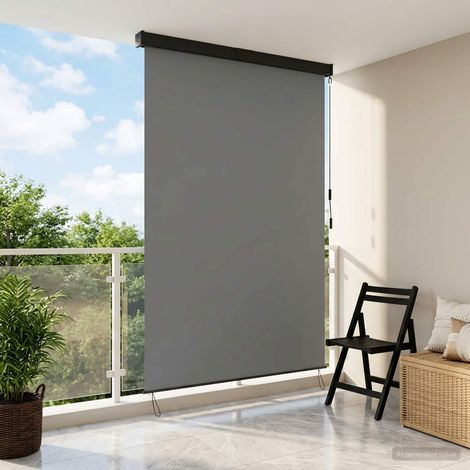 vidaXL Tenda a rullo Grigio Chiaro 180 x 250 cm Tessuto e Alluminio