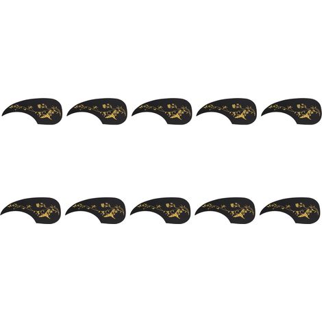 10 Protections de Table Guitare Acoustique Papillon en Forme de Goutte PVC pour 40/41 Pouces Doré (1/5)