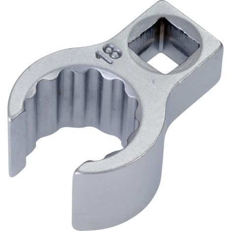 Hazet 848Z-18 Chiave Ad Anello, Doppio Esagono, Aperto, Argento, Attacco Quadro, Cavo, 10 mm 3/8 di Pollice (1/4)