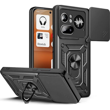 Nothing Phone (4a) Pro Armor Case, CamShield Slide, Schwarz (1/5)