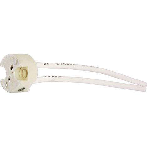Keramikfassung im Blister für Halogenbirne 12 V Mit Silikonkabel 15 cm Elektro DH. 12.070/BT 8430552086955