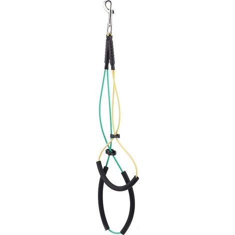Corde de suspension pour table de toilettage pour animaux, corde de sécurité, câble en acier à double sangle, sangle de hanche réglable, petite taille (1/5)