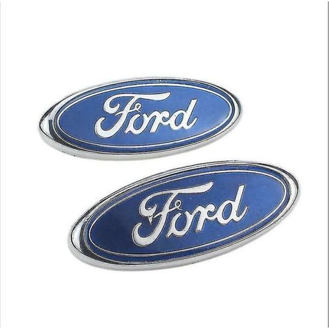 Emblema ovale blu/cromato 145 x 60 mm per Ford Focus, Mondeo e Transit (anteriore/posteriore). (1/5)