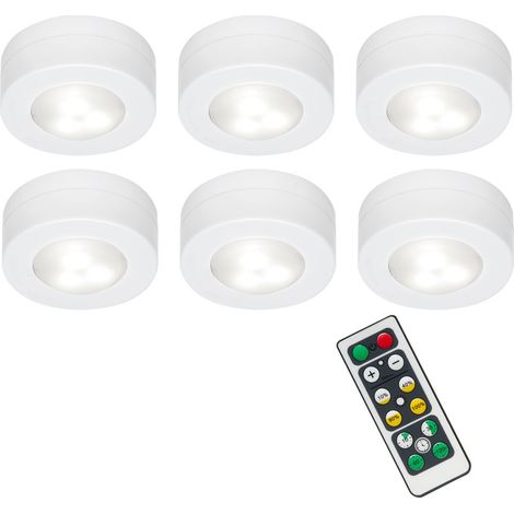 LED Schranklicht Tastschalter Fernbedienung Dimmbar W weiß Kunststoff Briloner