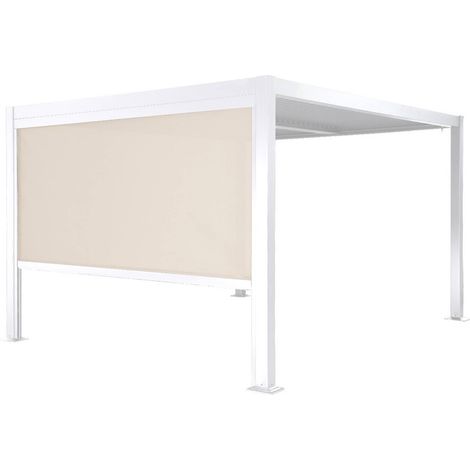 sweeek - Pergola mit Lamellendach Palace 3x3m + Markise 3m