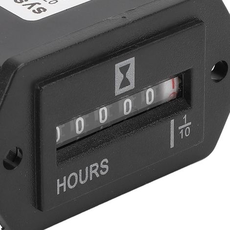 Reloj/contador resistente al agua de 10-80 V CC para motocicletas, tractores y autocaravanas.