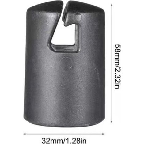 Set di 6 tappi per pali da trampolino, 32 mm – Tappi spessi e resistenti – Installazione semplice – Protezione con rete di sicurezza (1/4)