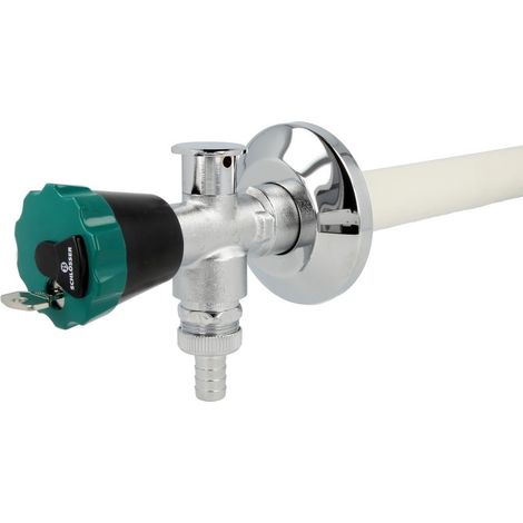 Robinetterie extérieure Frost-Tec verrouillable vert/noir