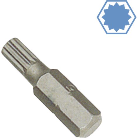 Embout Spline M8, Acier S2, 1/4 Pouce -