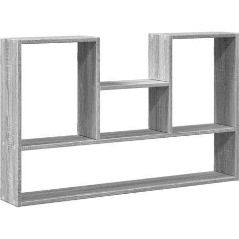 Maison Exclusive - Wandregal Grau Sonoma 99x15x60 cm Holzwerkstof