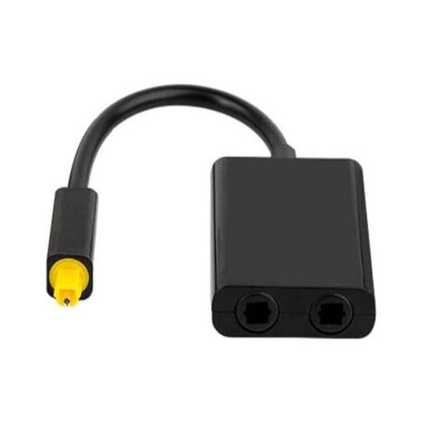 1pc Répartiteur de fibre optique noir, séparateur audio numérique à fibre optique à double port connecte facilement plusieurs composants(Noir) (1/4)