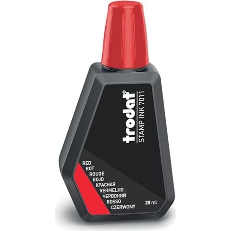 Inchiostro per Timbri Trodat 7011 Rosso 28 ml (1/4)