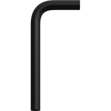creative cables - Tubo Curvo di Estensione 14 cm in Metallo - Nero