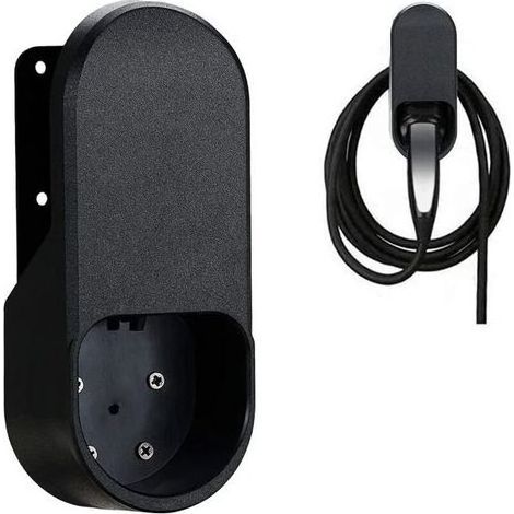 pair Memkey – Câble de recharge voiture électrique 7.5m – Prise Type 2 – Charge rapide 22kW – Support mural inclus – Compatible Tesla et véhicules européens (1/5)