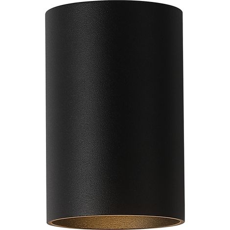 Searchlight Cyls Applique murale cylindrique encastrée, noire, 1 ampoule GU10 (1/5)