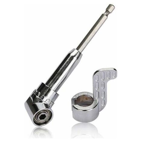 Renvoi d'Angle Visseuse Coudée à Angle Droit 105 Degrés Tige Hexagonale 1/4" pour Perceuse (1/5)