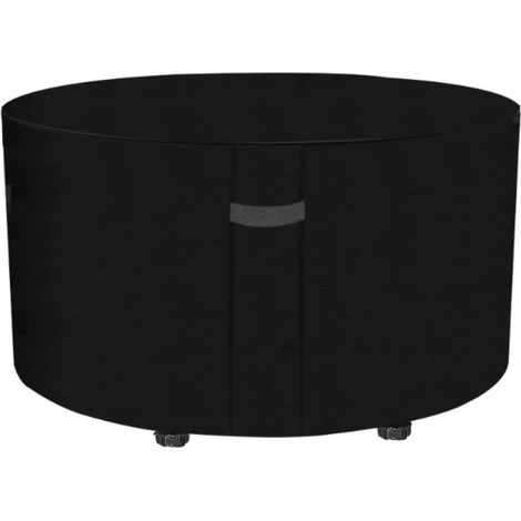 1 housse de protection pour table ronde de jardin, imperméable et anti-poussière, 180 x 90 cm, élastique en bas, respirante (1/5)