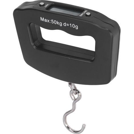 Digitale Hängewaage 50 kg mit Haken, LCD-Anzeige, elektronische Hakenwaage für Einkaufen, Angeln und Haushalt (1/5)