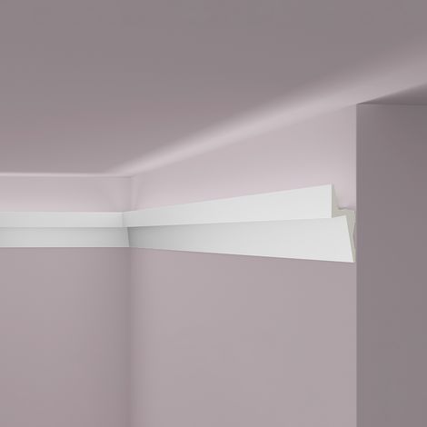Cornice soffitto parete NMC IL8 ARSTYL Noel Marquet modanatura tipo stucco illuminazione indiretta design moderno bianco 2 m