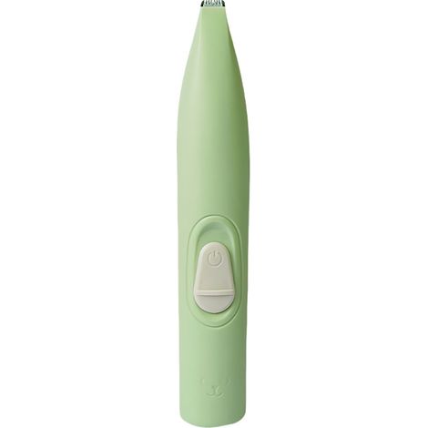 Tondeuse électrique pour poils d'animaux (chiens et chats), silencieuse, pour les pattes, les yeux et les oreilles, couleur verte.-AquaForge (1/3)