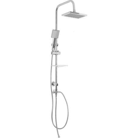 Ogomondo colonna doccia attrezzata beta ottone cromato con staffe a muro in abs (1/5)