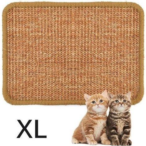 Tapis Griffoir Pour Chats - Nature Surface En 100% Fibres Naturelles Sisal Taille Xxl 4060Cm - Couleur Aléatoire (1/4)