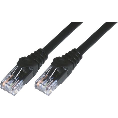 Cordon de brassage RJ45 CAT 6 U/UTP - 3m Noir