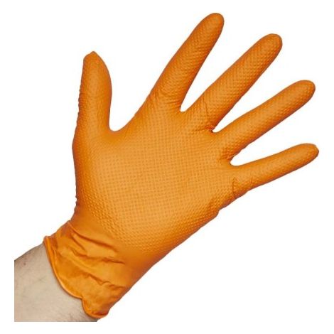 Professionelle Nitril-Handschuhbox mit Diamond Touch, 50 Stück – M (1/4)