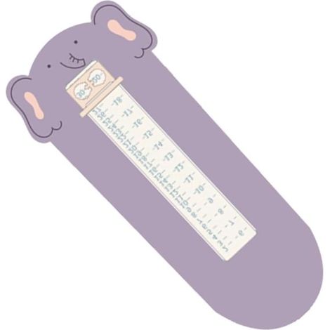 Fußmesswerkzeug – Schuhlineal – Kinderfußmessung – Glatte Oberfläche – 25 x 12 cm – Lila (1/5)