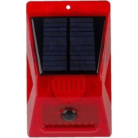 Alarme sirène solaire fort son 129dB stroboscope avec télécommande Capteur de mouvement de contrôle pour Home Farm Villa en plein air, Système d'alarme et accessoires (1/3)
