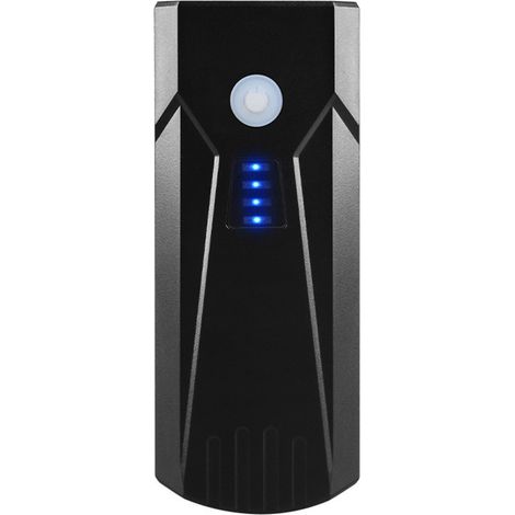 Phare de vélo avec klaxon électrique puissant, ABS rechargeable, LED pour VTT, éclairage nocturne, cyclisme, noir (1/5)